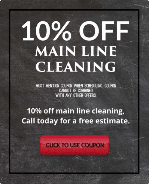 10% off main line cleaning