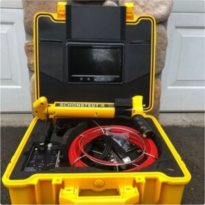 drain camera inspection kit in yellow box