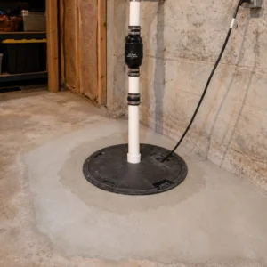 newly replaced sump pump rye ny basement